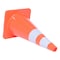 Vestil Standard Duty Traffic Cone, PVC, 27.5 in Height, 14.125 Length, 6, Orange TC-28-SD-2R - alternate 4